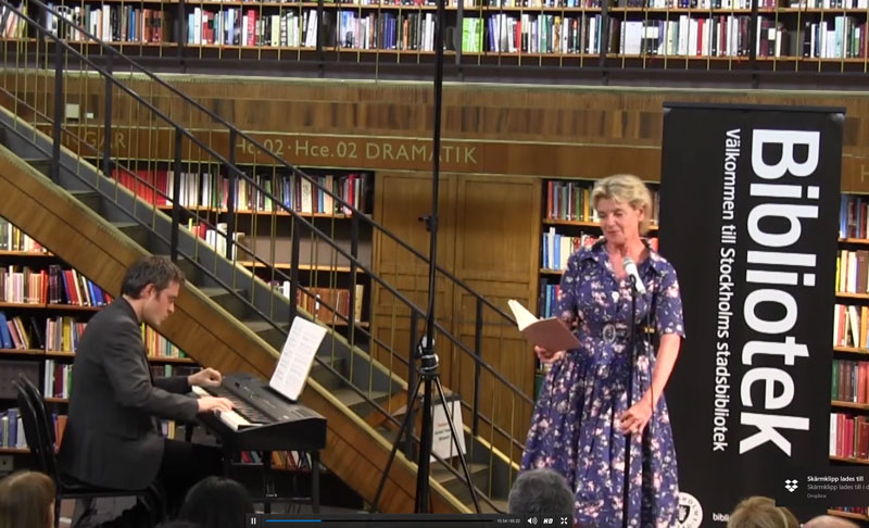 Johan Sandback and Stina Ekblad - Stadsbiblioteket Stockholm
